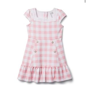 Janie and Jack GINGHAM PONTE DRESS